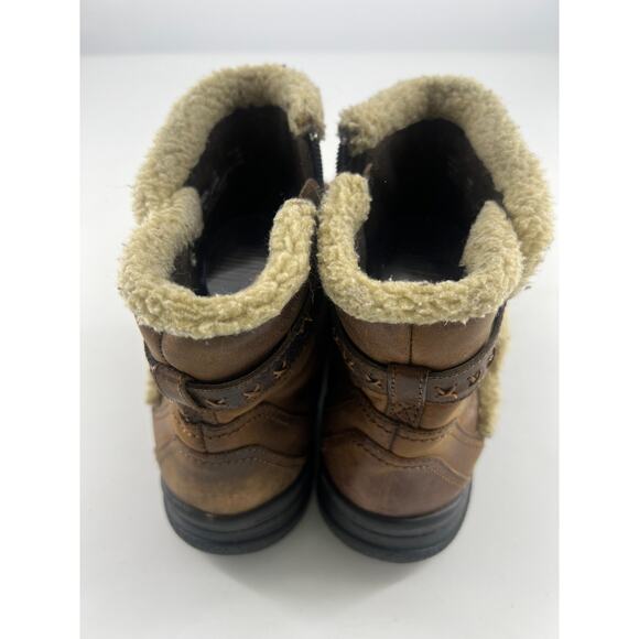 Clarks Ankle Boots Womens Size 11 M Brown Leather Size Zip Comfort Boho - Picture 6 of 8